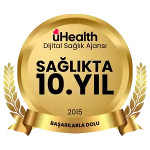 uHealth 10. yıl logosu &ndash; sağlık sekt&ouml;r&uuml;ne &ouml;zel dijital pazarlama ajansı